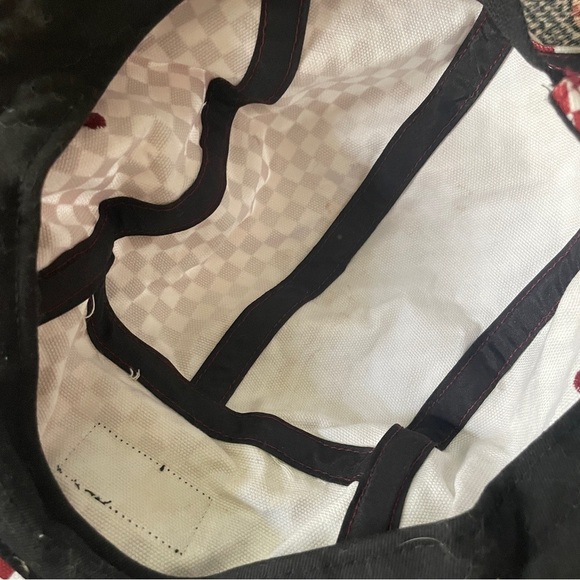 Maroon Checkered Vans 5 Panel "Camper" Hat - Picture 3 of 4